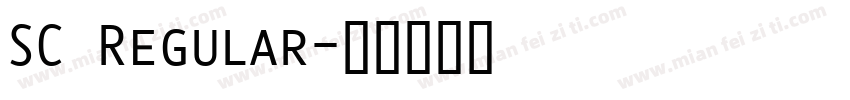 SC Regular字体转换